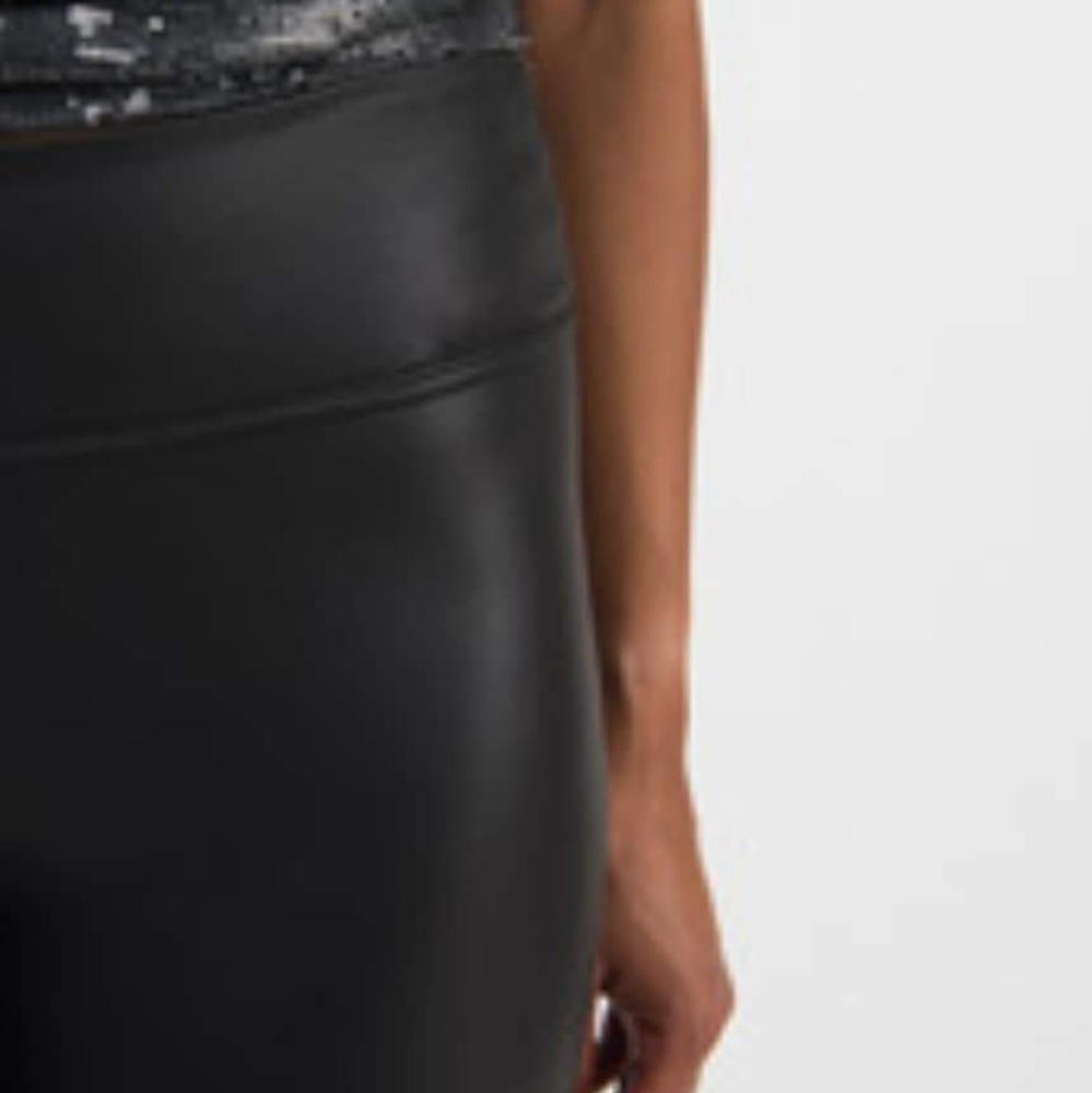 Leggings XS S Dance Electronica Clubwear Pleather - Picture 2 of 3
